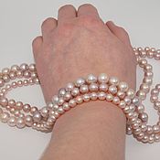 Материалы для творчества handmade. Livemaster - original item Natural Lavender Pearl Beads Class AAA 5,5mm. Handmade.