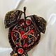 Brooch-pin: ' Golden pomegranate', Brooches, Moscow,  Фото №1