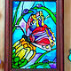 Stained glass painting with a butterfly on a yellow flower. Stained glass. sidnsk (buldozerart). Online shopping on My Livemaster.  Фото №2