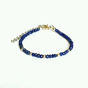 Украшения handmade. Livemaster - original item Bracelet made of lapis lazuli and silver. Natural stones. Handmade.
