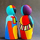 Interior arrangement wooden figures of Russian avant-garde, Malevich. Figurines. color of magic. My Livemaster. Фото №5