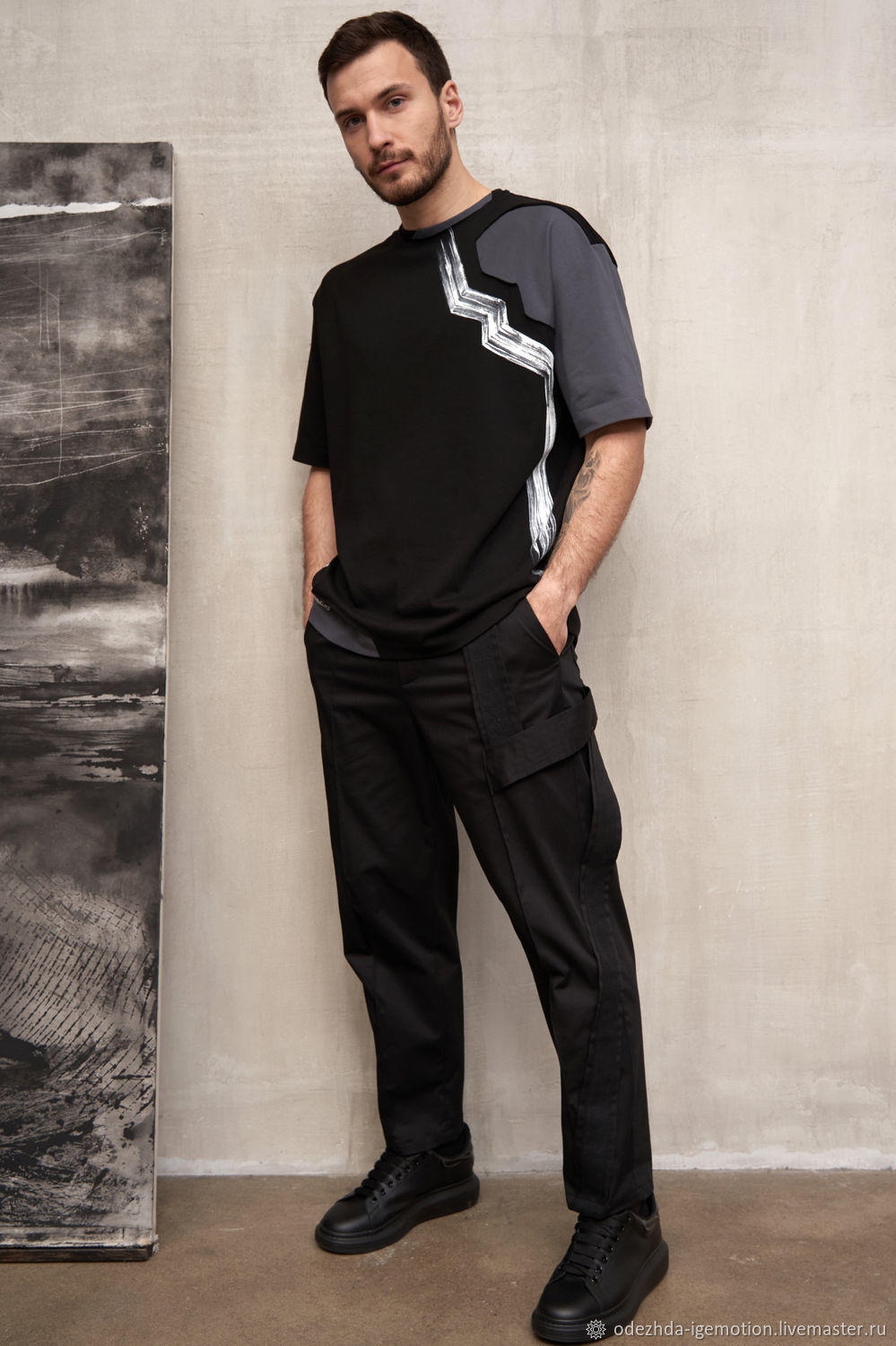 Мужская футболка Лофт купить в интернет-магазине Ярмарка Мастеров по ...