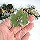 Brooch Needle Ivy Leaf Real Leaf Resin Jewelry Boho Brooch. Stick pin. WonderLand. My Livemaster. Фото №5