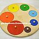 Educational Toys 'Palette-rainbow' with handles Montessori, Play sets, Simferopol,  Фото №1