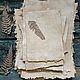 Hand-cast paper 'Autumn winds'. Fitokartins. 'SoloMA'/Природная бумага. Online shopping on My Livemaster.  Фото №2
