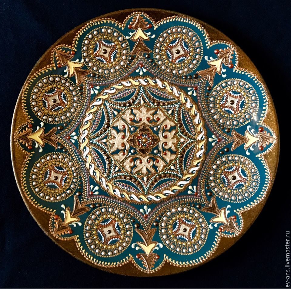 Тарелка декоративная Bronze element заказать на Ярмарке Мастеров