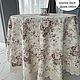 Order Cotton tablecloth with impregnation ' Roses on ivory, round'. Linen fantasy. Livemaster. . Tablecloths Фото №3