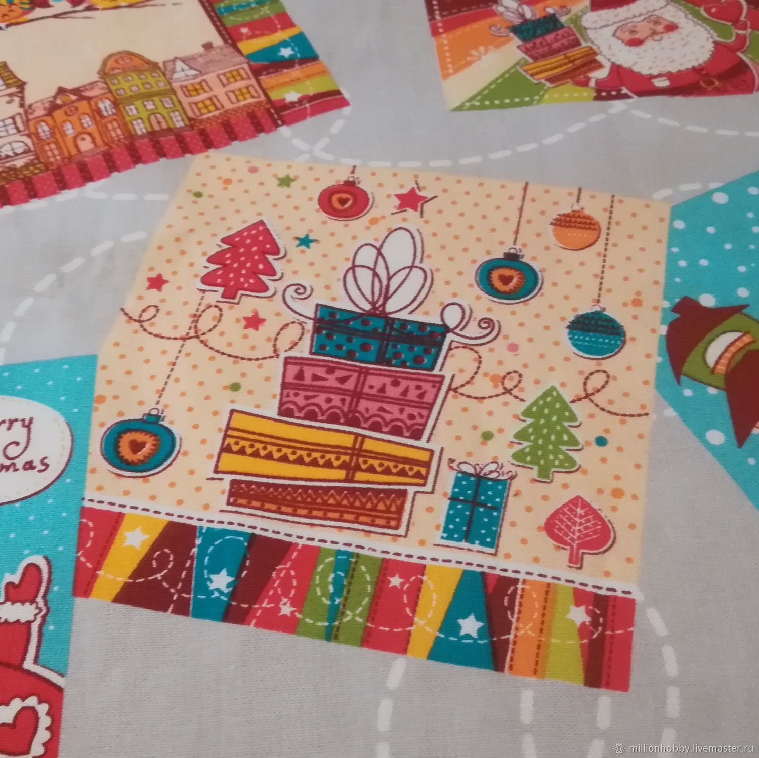 Новогодний текстиль в интернет-магазине Ярмарка Мастеров по цене 1275 ...