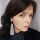 Серьги Северная прялка. Серьги классические. Наталья Стасюк. Ярмарка Мастеров.  Фото №6