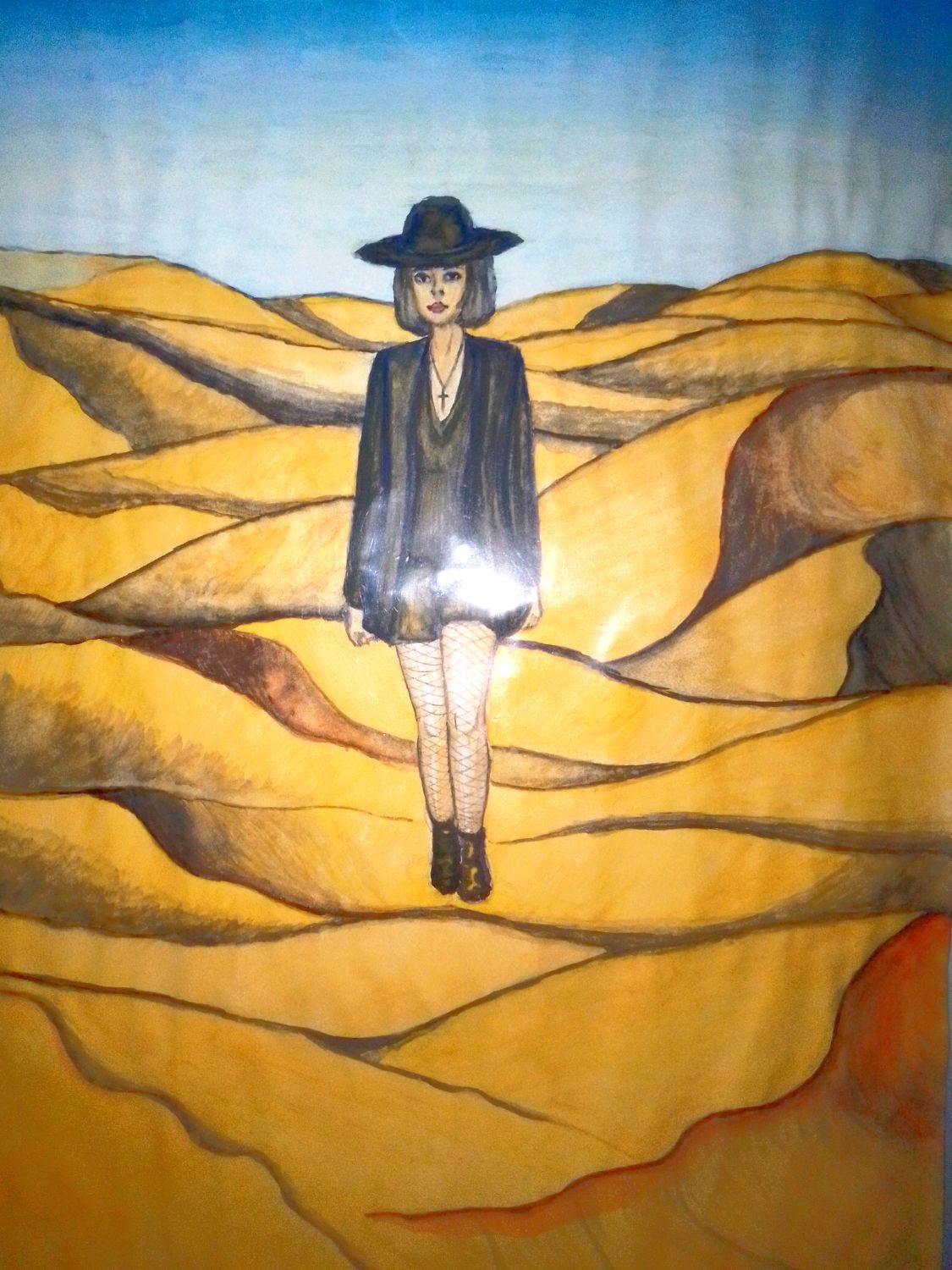 Иллюстрация «Пустынный трип» в интернет-магазине Ярмарка Мастеров по ...