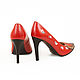 Pumps ' Red Queen '. Shoes. Pelle Volare. My Livemaster. Фото №6