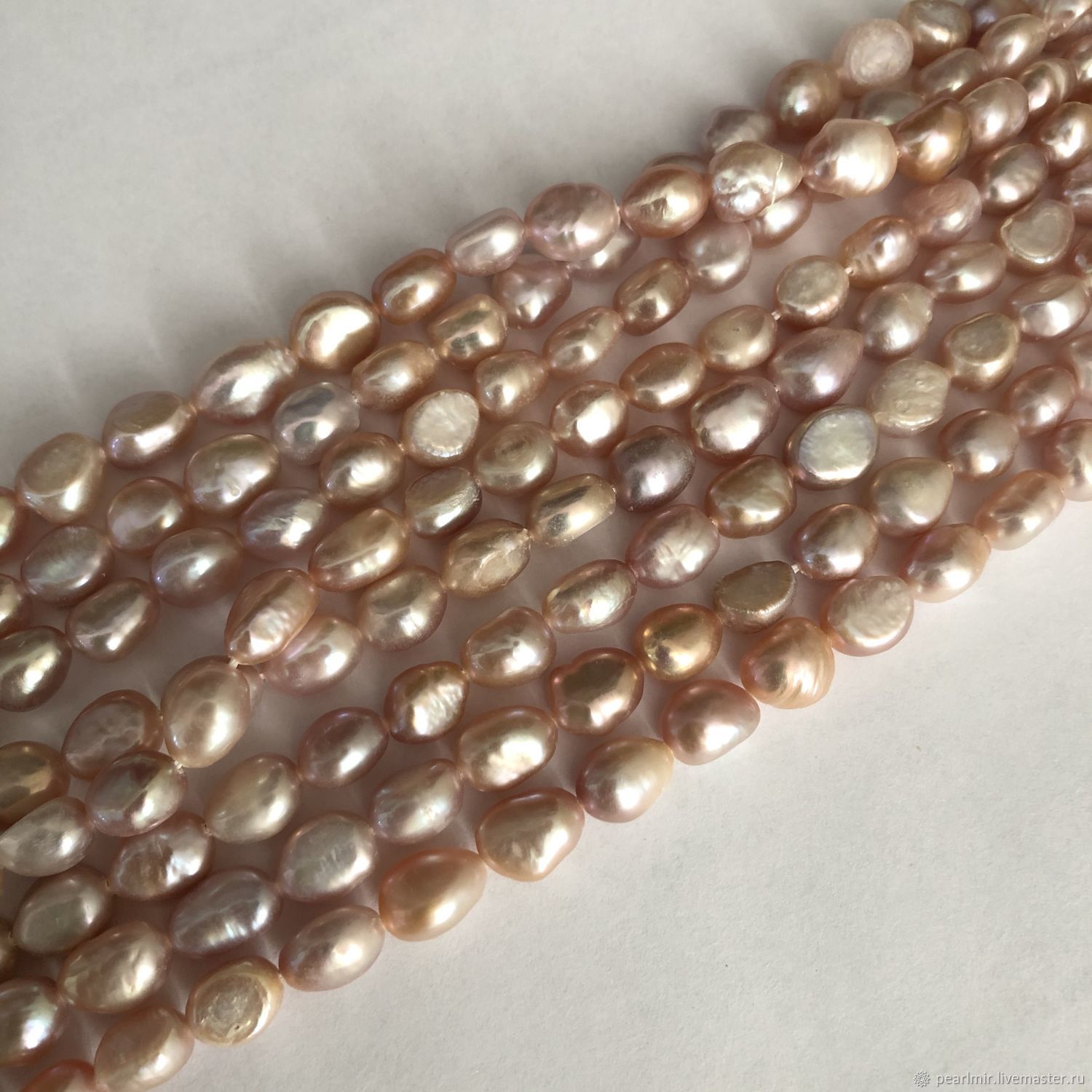 Жемчуг барочный (32) сиреневый, размер 8 мм купить в интернет-магазине ...