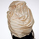 Creme brulee silk organza turban with a bead Pearl. Caps. TURBAN SVS. My Livemaster. Фото №5