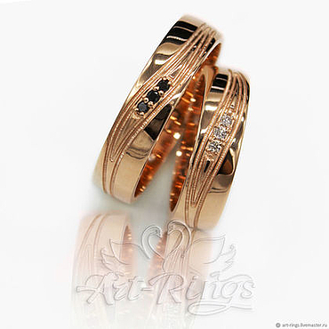 Картины и панно ручной работы. Ярмарка Мастеров - ручная работа Обручальные кольца парные Арт. 120. Handmade.