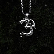 Украшения handmade. Livemaster - original item Aum — steel pendant on a chain. Handmade.