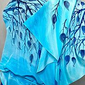Комплект "Магия роз", шифоновый шарф и платье-сарафан