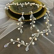 Свадебный салон handmade. Livemaster - original item Wedding jewelry set. Perfection. Handmade.