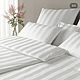 Bed linen from stripe-satin-hotel line !. Bedding sets. Постельное. Felicia Home. Качество + Эстетика. Online shopping on My Livemaster.  Фото №2