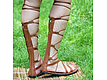 Roman Gladiators Sandals leather with Red Lightning. Sandals. Katorina Rukodelnica HandMadeButik. My Livemaster. Фото №4