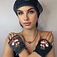 Летние Митенки "Мухоморчики"- 3, хлопок. Митенки. Анна Лесникова      Les accessoires. Ярмарка Мастеров.  Фото №7