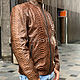 Men's jacket from Python. Mens outerwear. exotiqpython. My Livemaster. Фото №5