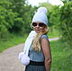 Woolen hat white 'Snowball'. Caps. gallery Korban Sofia. Online shopping on My Livemaster.  Фото №2