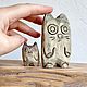 Кот и котёнок Из дерева Семья. Статуэтка. Ирина Люмти          Декор из дерева. Интернет-магазин Ярмарка Мастеров.  Фото №2