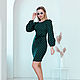 Dress 'Angelica' dark green. Dresses. Designer clothing Olesya Masyutina. Online shopping on My Livemaster.  Фото №2