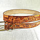 Men's leather belt 'Prairie' brown, Straps, Krasnodar,  Фото №1