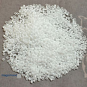 Материалы для творчества handmade. Livemaster - original item 10gr seed Beads Toho 15/0 white 41 TOHO Japanese seed beads opaque. Handmade.