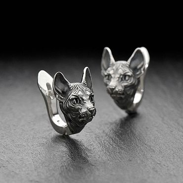 Украшения ручной работы. Ярмарка Мастеров - ручная работа Серьги Сфинксы. Handmade.