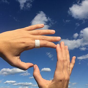 Канцелярские товары ручной работы. Ярмарка Мастеров - ручная работа Кольца: Кольцо из бисера Жемчужное. Handmade.