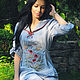 Cotton dress with hand embroidery ' Summer Romance', Dresses, Vinnitsa,  Фото №1