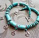 Order Necklace 'Aphrodite' (turquoise). Pani Kratova (panikratova). Livemaster. . Necklace Фото №3