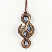 Украшения handmade. Livemaster - original item Pendant - Amulet made of wood 
