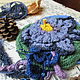 Big brooch knitted 'water Lily' boho brooch-transformer. Brooches. asmik (asmik). My Livemaster. Фото №6
