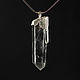 Pendant with quartz crystal in silver. Electroplating. Pendants. Inaya Gems. Online shopping on My Livemaster.  Фото №2
