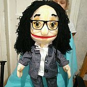 Куклы и игрушки handmade. Livemaster - original item Psychologist. Theatrical muppet doll. Puppets.  Cane.. Handmade.