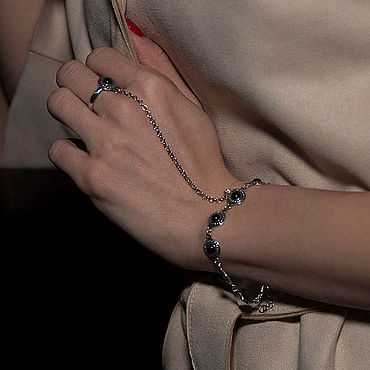 Дизайн и реклама ручной работы. Ярмарка Мастеров - ручная работа Серебряный слейв-браслет 