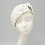Аксессуары handmade. Livemaster - original item hats: Straw takes. Color white. Handmade.