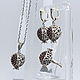 Order Jewelry set Juicy Garnet with zircons made of silver 925 GA0032. Sunny Silver. Livemaster. . Jewelry Sets Фото №3