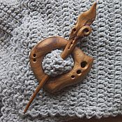 Украшения handmade. Livemaster - original item Brooch for shawl. Shawl-pin. Handmade.