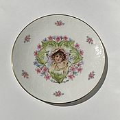 Винтаж: Старинная тарелка ALFRED LANTERNIER, Limoges, Франция