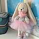 Девочка зайка из мягкого плюша. Мягкие игрушки. Анна Яворская (DollToy). Ярмарка Мастеров.  Фото №4