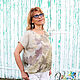 Blouse colors of summer - silk, contact dyeing, ekoprint. Blouses. studiya. Online shopping on My Livemaster.  Фото №2