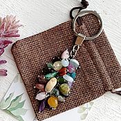 Сувениры и подарки handmade. Livemaster - original item Gifts on February 23: Keychain made of natural stones. Handmade.