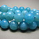 blue chalcedony 10 mm. Minerals. Elena (luxury-fittings). Online shopping on My Livemaster.  Фото №2