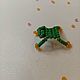 Лягушка из бисера которая прыгает, может быть мини подарком для детей, Кольца, Санкт-Петербург,  Фото №1