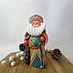 Carved wooden Santa Claus, Ded Moroz and Snegurochka, Roshal,  Фото №1