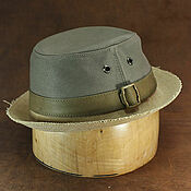 Аксессуары handmade. Livemaster - original item Summer cotton pork pie hat PPH-42. Handmade.